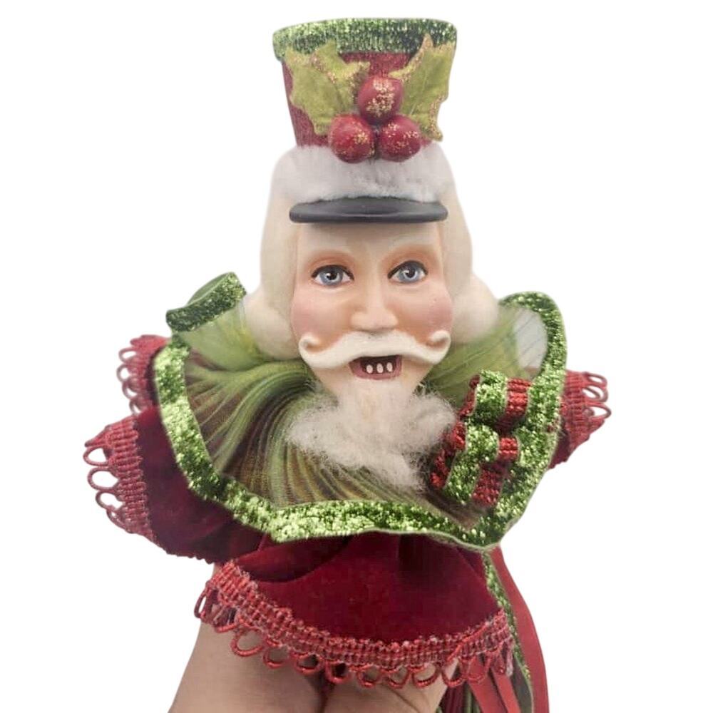 Vtg Katherine’s Wayne Kleski Nutcracker Santa Christmas Ornament Porcelain
